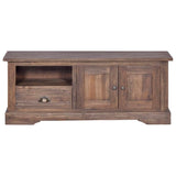 NNEVL TV Cabinet 100x30x40 cm Solid Teak Wood