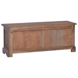 NNEVL TV Cabinet 100x30x40 cm Solid Teak Wood