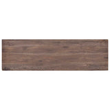 NNEVL TV Cabinet 100x30x40 cm Solid Teak Wood