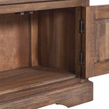 NNEVL TV Cabinet 100x30x40 cm Solid Teak Wood