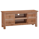 NNEVL TV Cabinet 100x30x45 cm Solid Mahogany Wood