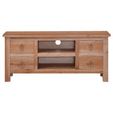 NNEVL TV Cabinet 100x30x45 cm Solid Mahogany Wood