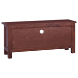 NNEVL TV Cabinet Classical Brown 100x30x45 cm Solid Mahogany Wood