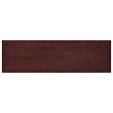 NNEVL TV Cabinet Classical Brown 100x30x45 cm Solid Mahogany Wood