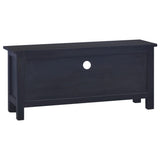 NNEVL TV Cabinet Light Black Coffee 100x30x45 cm Solid Mahogany Wood