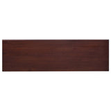 NNEVL TV Cabinet Classical Brown 100x30x45 cm Solid Mahogany Wood