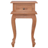 NNEVL Bedside Table 35x30x60 cm Solid Mahogany Wood