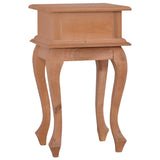 NNEVL Bedside Table 35x30x60 cm Solid Mahogany Wood