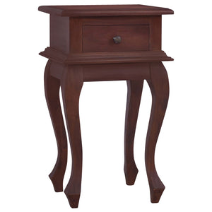 NNEVL Bedside Table Classical Brown 35x30x60 cm Solid Mahogany Wood