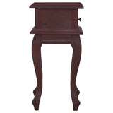 NNEVL Bedside Table Classical Brown 35x30x60 cm Solid Mahogany Wood