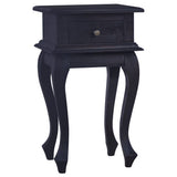 NNEVL Bedside Table Light Black Coffee 35x30x60cm Solid Mahogany Wood