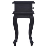 NNEVL Bedside Table Light Black Coffee 35x30x60cm Solid Mahogany Wood