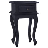 NNEVL Bedside Table Light Black Coffee 35x30x60cm Solid Mahogany Wood