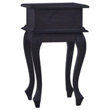 NNEVL Bedside Table Light Black Coffee 35x30x60cm Solid Mahogany Wood