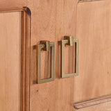 NNEVL TV Cabinet 110x30x45 cm Solid Mahogany Wood