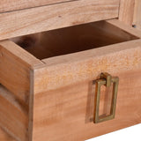 NNEVL TV Cabinet 110x30x45 cm Solid Mahogany Wood
