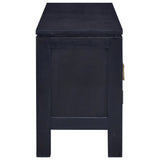 NNEVL TV Cabinet Light Black Coffee 110x30x45 cm Solid Mahogany Wood