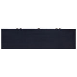 NNEVL TV Cabinet Light Black Coffee 110x30x45 cm Solid Mahogany Wood