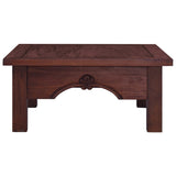 NNEVL Coffee Table Classical Brown 68x68x30 cm Solid Mahogany Wood