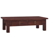 NNEVL Coffee Table Classical Brown 100x50x30 cm Solid Mahogany Wood