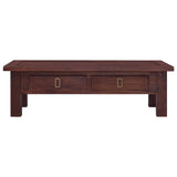 NNEVL Coffee Table Classical Brown 100x50x30 cm Solid Mahogany Wood