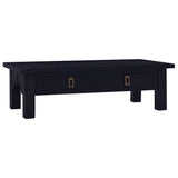 NNEVL Coffee Table Light Black Coffee 100x50x30 cm Solid Mahogany Wood
