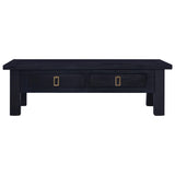 NNEVL Coffee Table Light Black Coffee 100x50x30 cm Solid Mahogany Wood