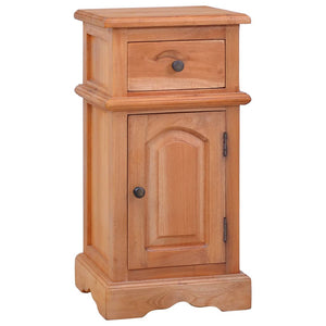 NNEVL Bedside Cabinet Solid Mahogany Wood