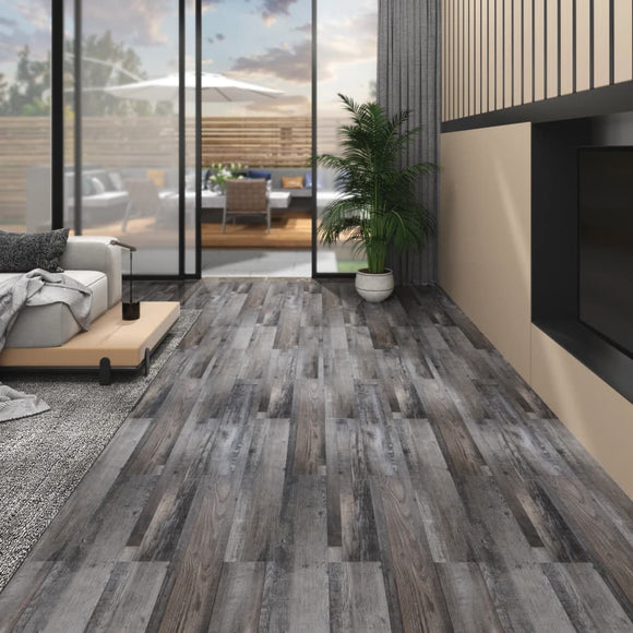NNEVL PVC Flooring Planks 5.02 m² 2 mm Self-adhesive Industrial Wood