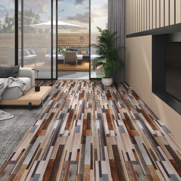 NNEVL PVC Flooring Planks 5.02 m² 2 mm Self-adhesive Multicolour