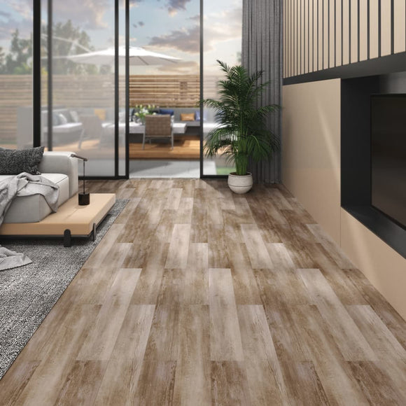NNEVL PVC Flooring Planks 5.02 m² 2 mm Self-adhesive Wood Wash
