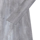 NNEVL PVC Flooring Planks 5.02 m² 2 mm Self-adhesive Matt Wood Grey