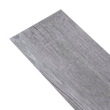 NNEVL PVC Flooring Planks 5.02 m² 2 mm Self-adhesive Matt Wood Grey