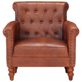 NNEVL Armchair Brown Real Goat Leather