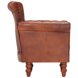 NNEVL Armchair Brown Real Goat Leather