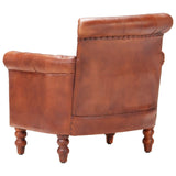 NNEVL Armchair Brown Real Goat Leather