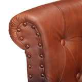 NNEVL Armchair Brown Real Goat Leather