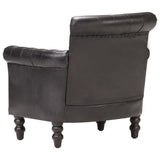 NNEVL Armchair Black Real Goat Leather