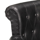 NNEVL Armchair Black Real Goat Leather