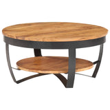 NNEVL Coffee Table 65x65x32 cm Solid Acacia Wood