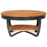 NNEVL Coffee Table 65x65x32 cm Solid Acacia Wood