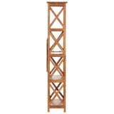 NNEVL Bookshelf 60x30x160 cm Solid Acacia Wood Sheesham Finish