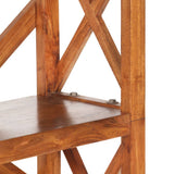 NNEVL Bookshelf 60x30x160 cm Solid Acacia Wood Sheesham Finish