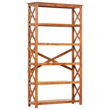 NNEVL Bookshelf 100x30x180 cm Solid Acacia Wood Sheesham Finish