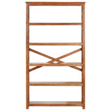 NNEVL Bookshelf 100x30x180 cm Solid Acacia Wood Sheesham Finish