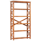 NNEVL Bookshelf 100x30x180 cm Solid Acacia Wood Sheesham Finish
