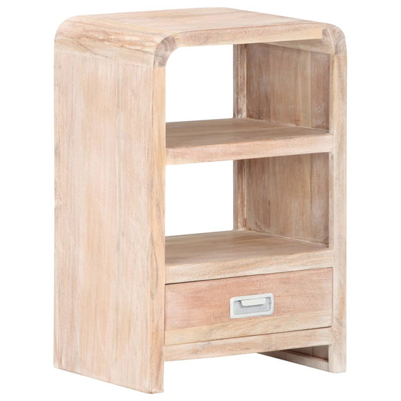 NNEVL Bedside Table 40x30x60 cm Solid Acacia Wood