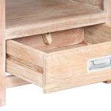 NNEVL Bedside Table 40x30x60 cm Solid Acacia Wood