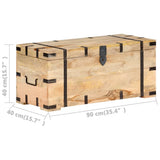 NNEVL Chest 90x40x40 cm Solid Mango Wood