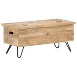 NNEVL Chest 90x40x45 cm Solid Mango Wood